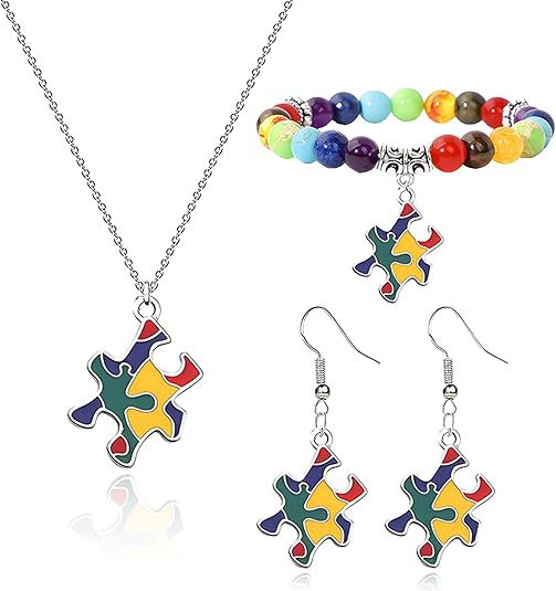 Theme Alloy Dripping Oil Color Puzzle Public Bracelet