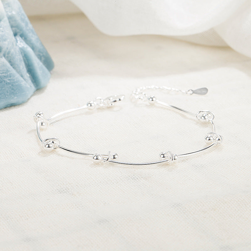Slouchy Stylish Women's Beanie Knot Design Bracelet