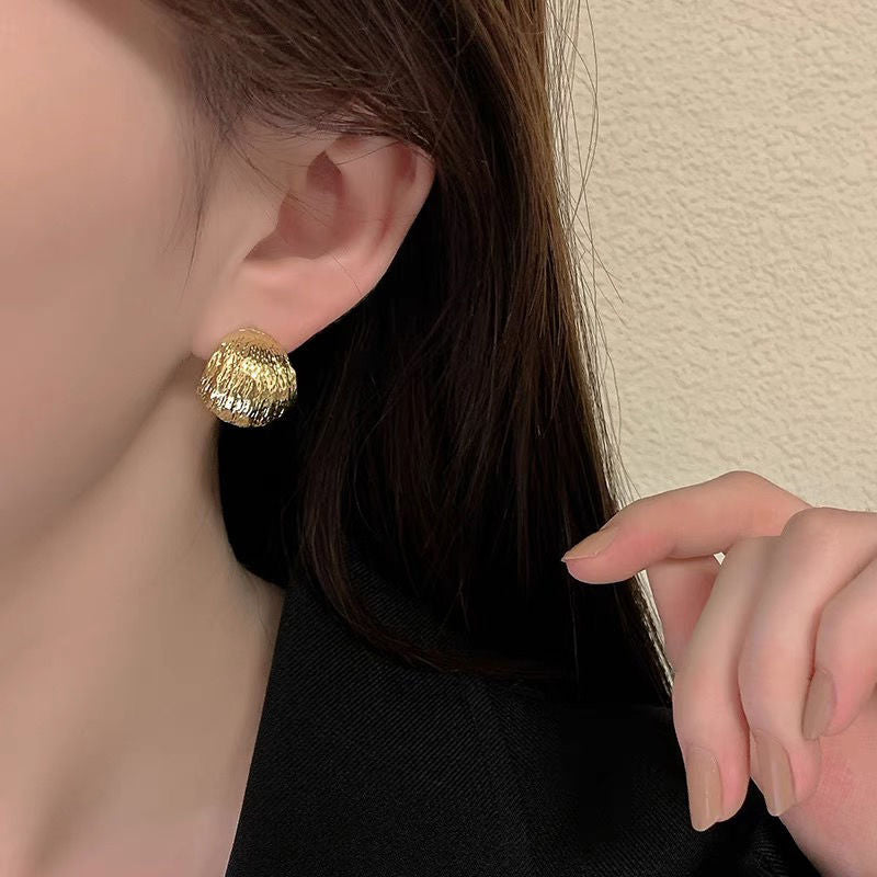 Women's Golden Light Luxury High-grade Metal Design Earrings