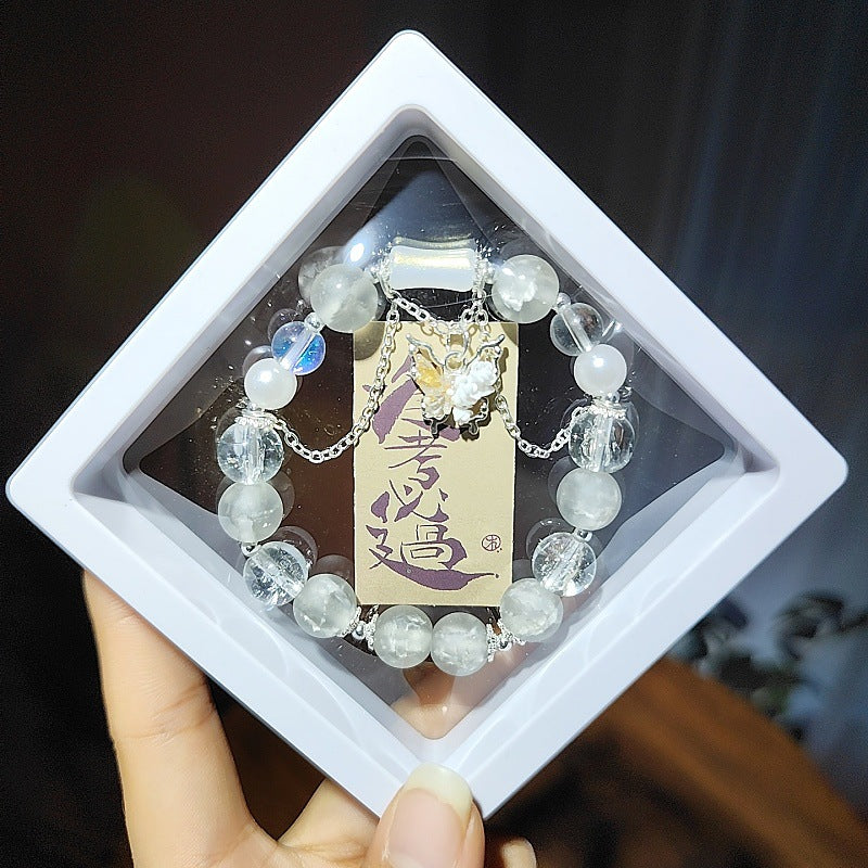 Moon Beads Glazed Gift Box Crystal Night Market Bracelets