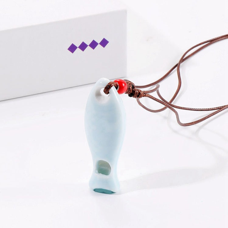 Fish Whistle Cute Cartoon Can Blow Pendants