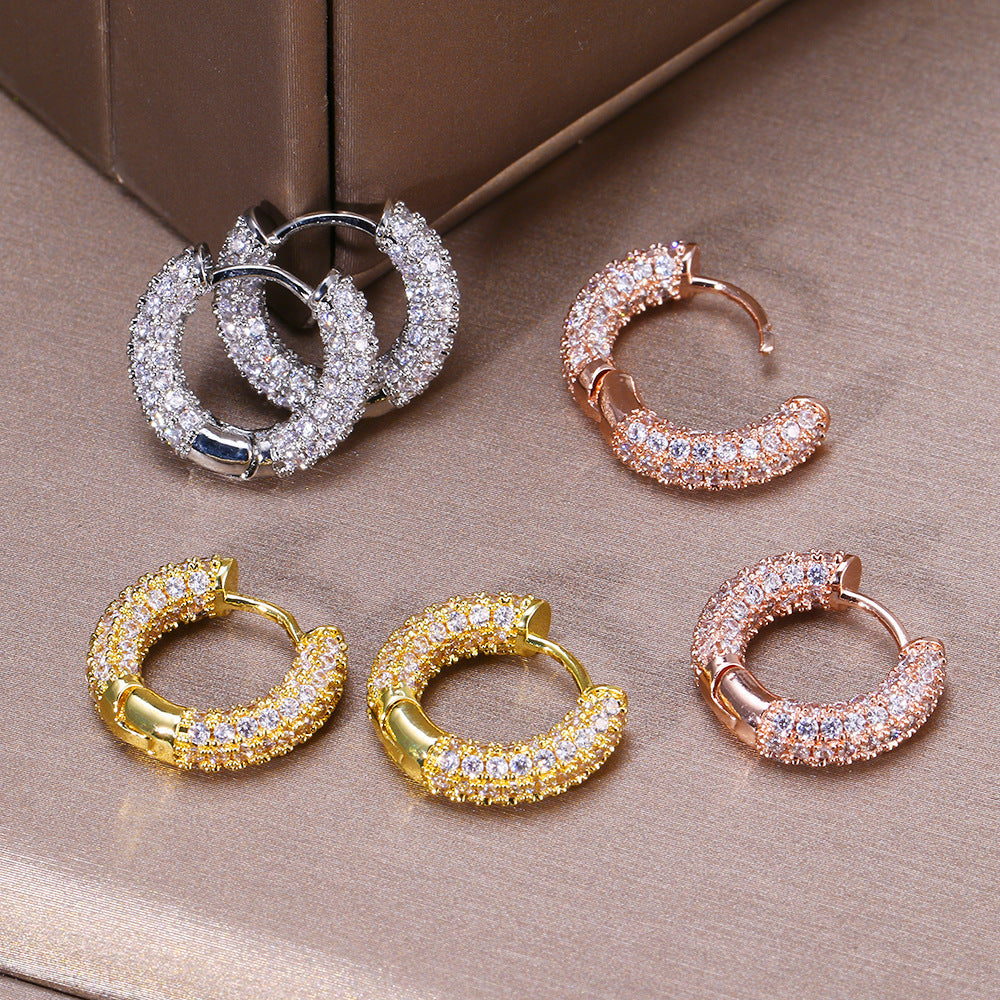 Women's Fashion Simple Circle Clip Dress Wear Ear Buckle