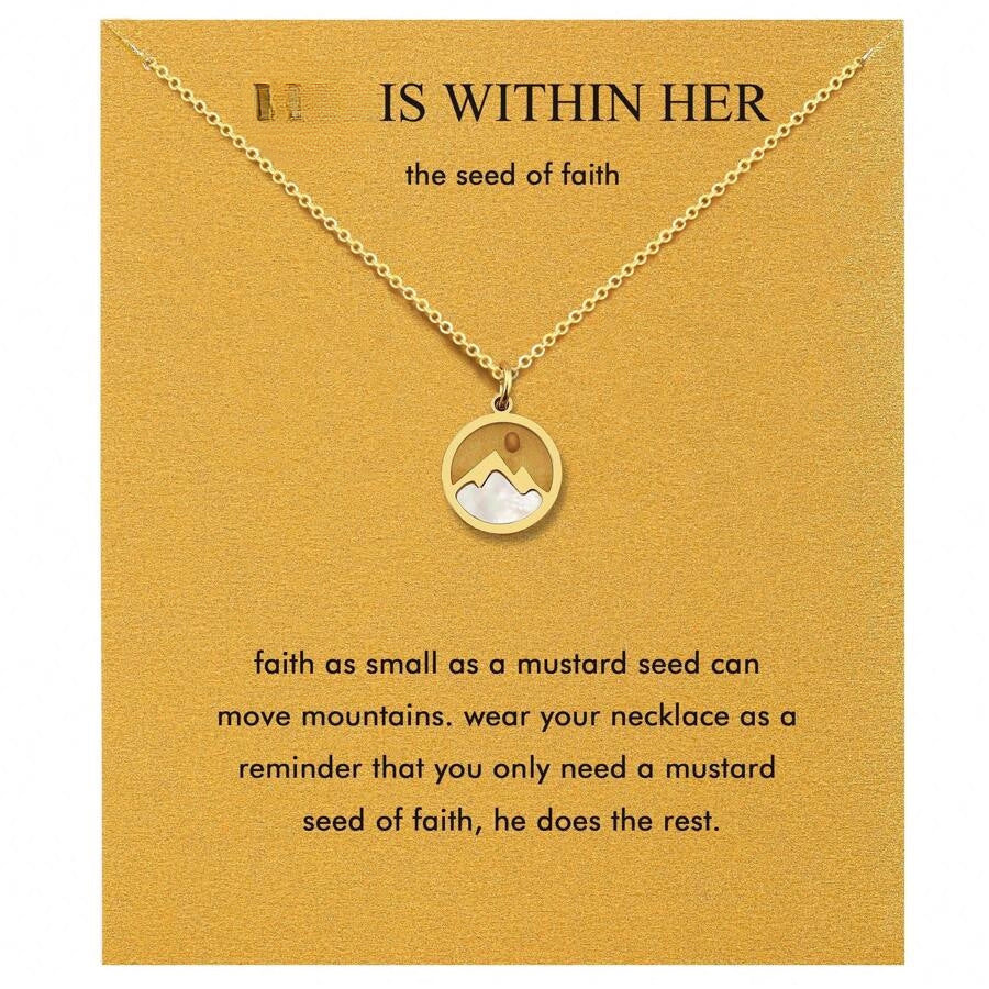 Stainless Steel Fashion Ing Vegetable Seeds Necklace
