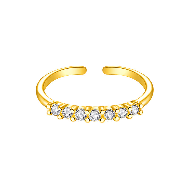 Suit Female Light Luxury Minority Design Fashion Personality Sprout Index Ring