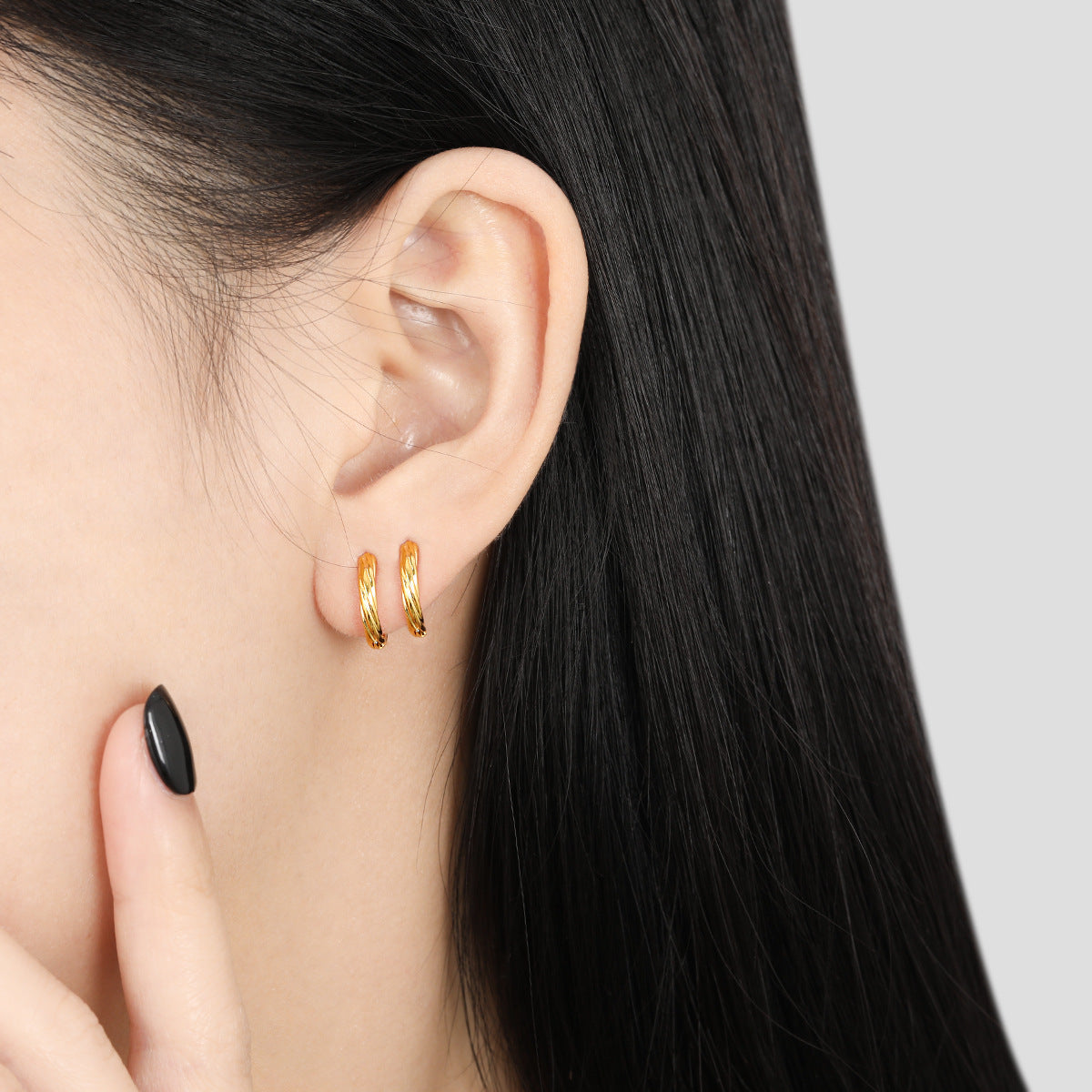 Personality Twisted Twist Clip Fashion Versatile Rings