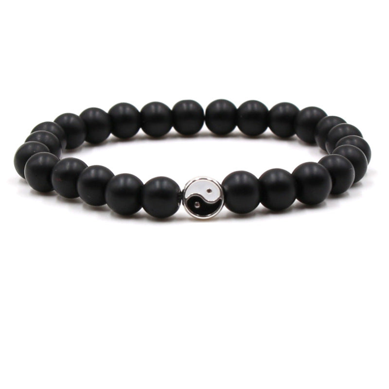 Women's & Men's Stone White Turquoise Volcanic Rock Gossip Bracelets