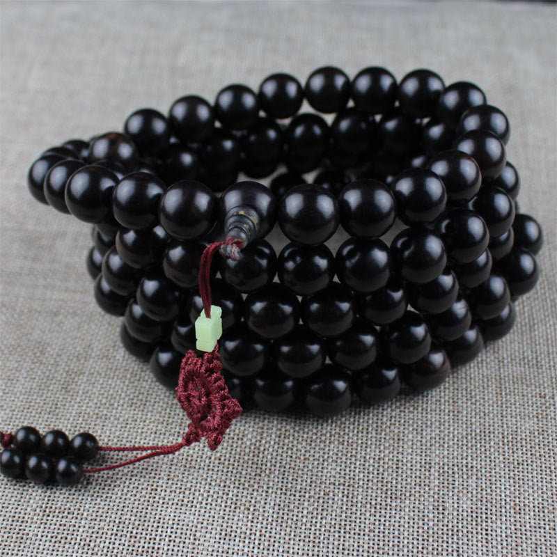 Women's & Men's Blackwood Buddha Beads Gift African Ebony Raw Bracelet