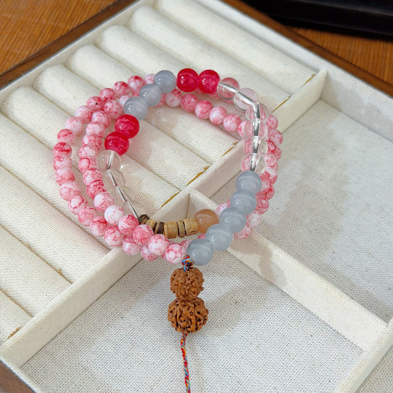 Double Layer Twin Chinese Style Safe National Circle Niche String Bracelet