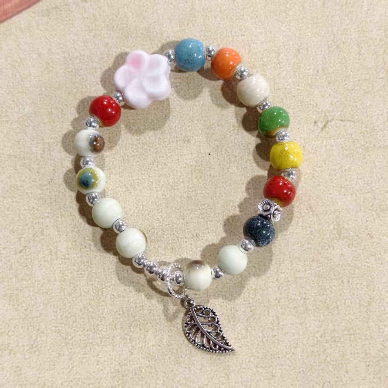 Starfish Shell Drawstring Ceramic Artistic Vintage Little Bracelet