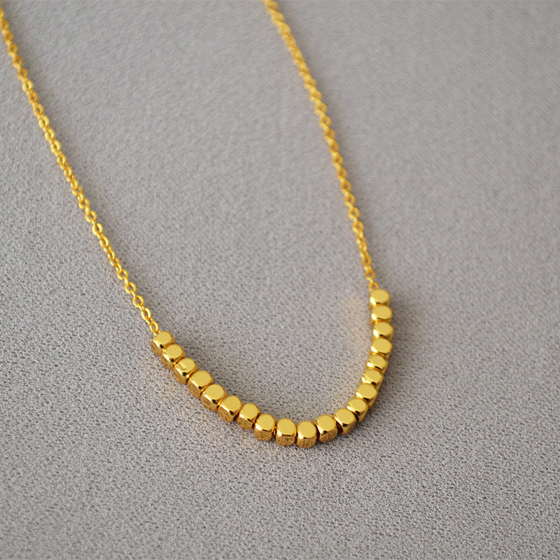 Fortune Fashion Personality Geometry Female Titanium Steel Gold-plated Necklace