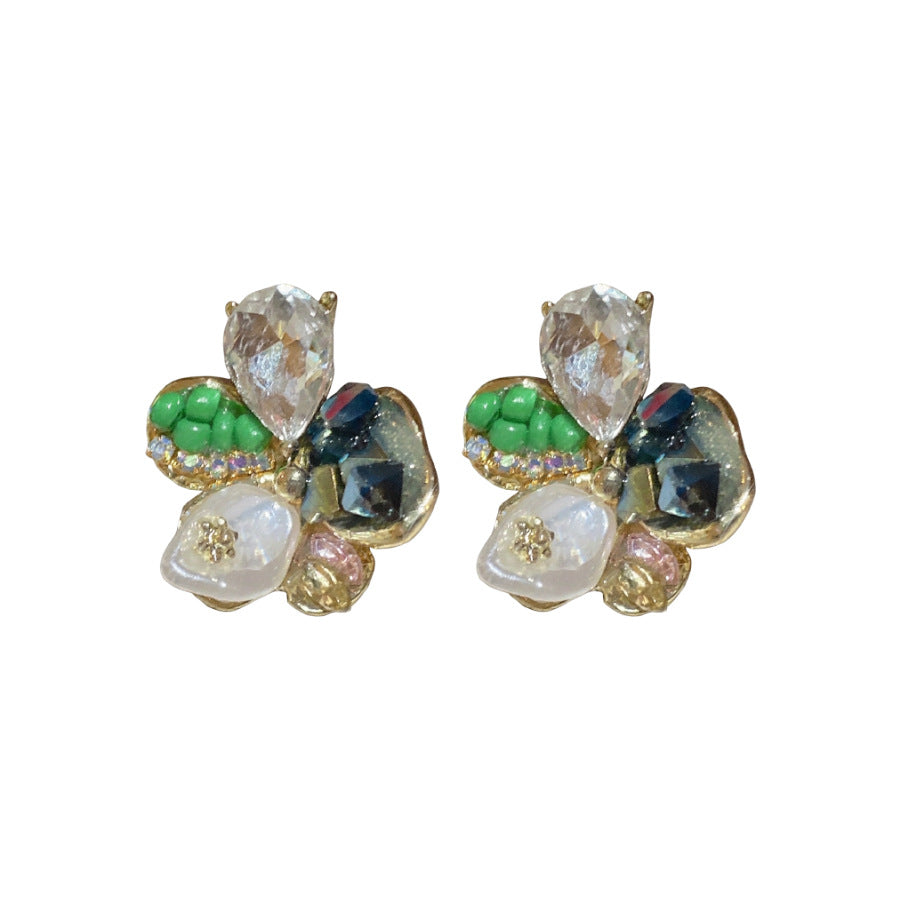 Color Flower Pearl Sweet Unique Beautiful Rings