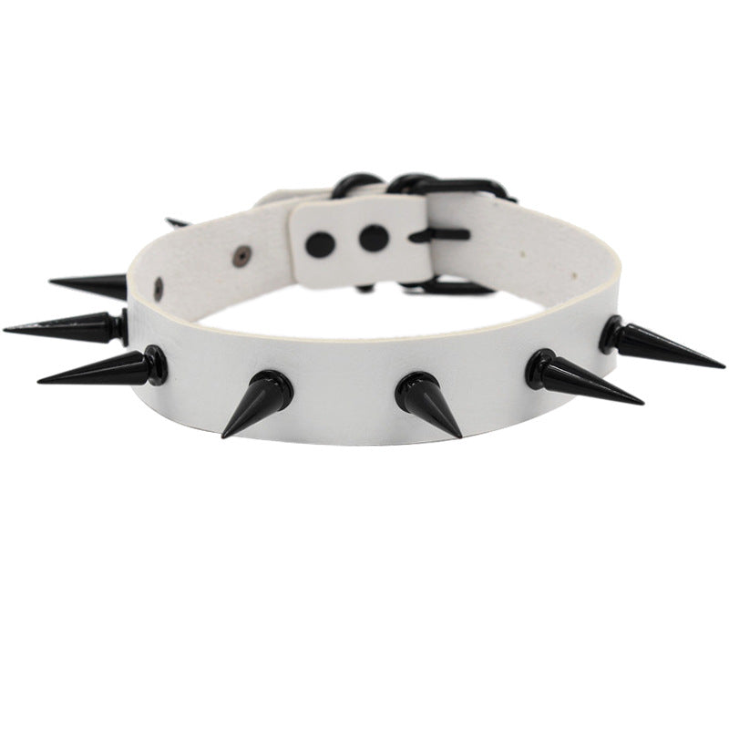 Exaggerated Spike Black Nail Collar Nightclub Punk Rivet Clavicle Necklaces