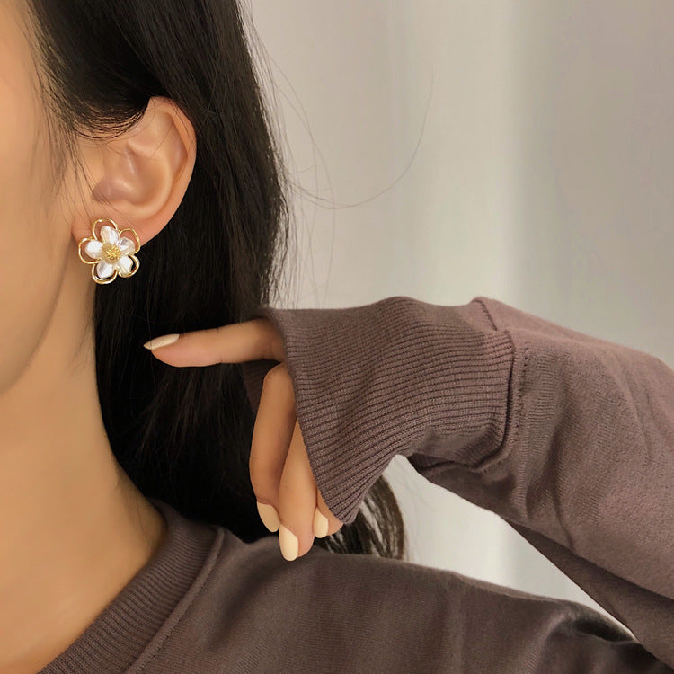 Women's Colorful Flower Summer Contrast Fresh Simple Rings