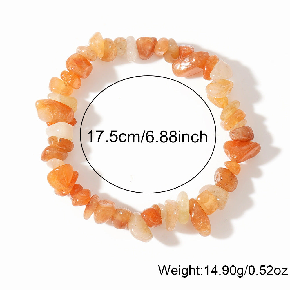 Multicolor Natural Stone Irregular Design Daily Bracelet