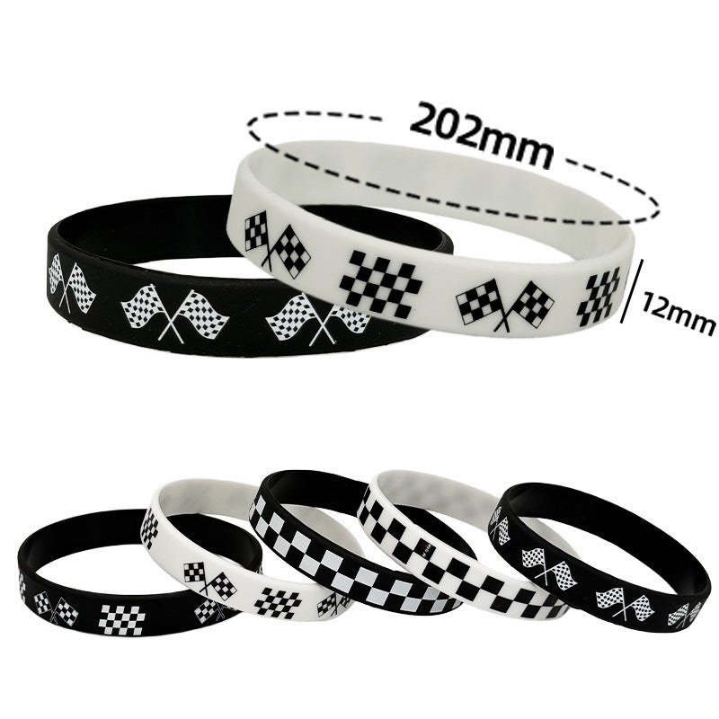 Rubber Wristband Flag Hand Sports Events Bracelet