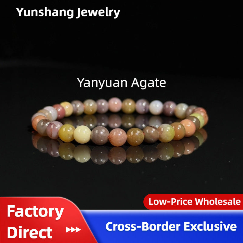 Strictly Selected Natural Agate Beads Colorful Candy Salt Bracelet