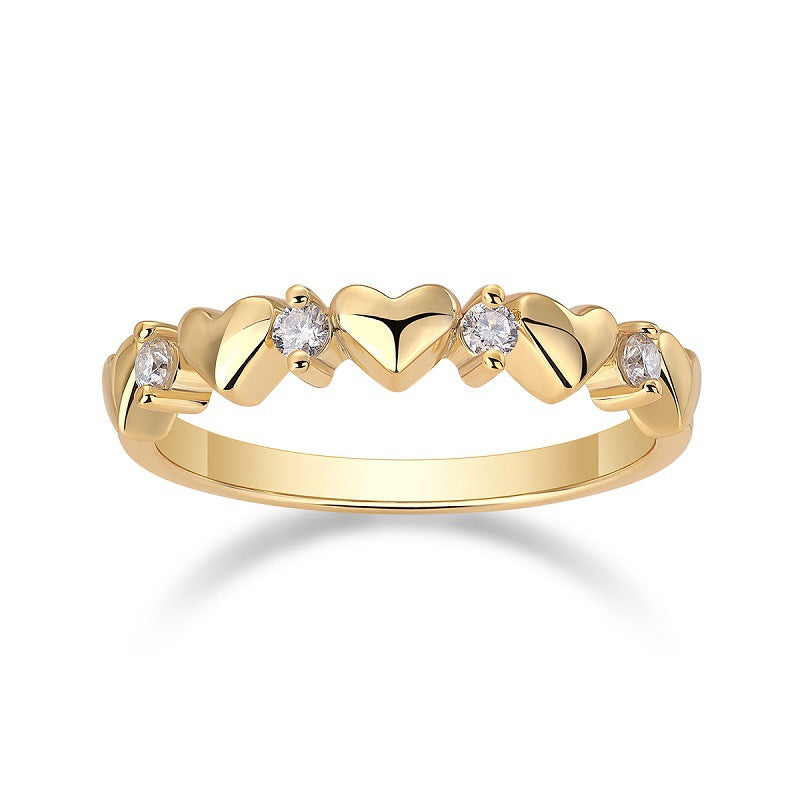 Style Sier Gold Plated Female Moissanite Rings