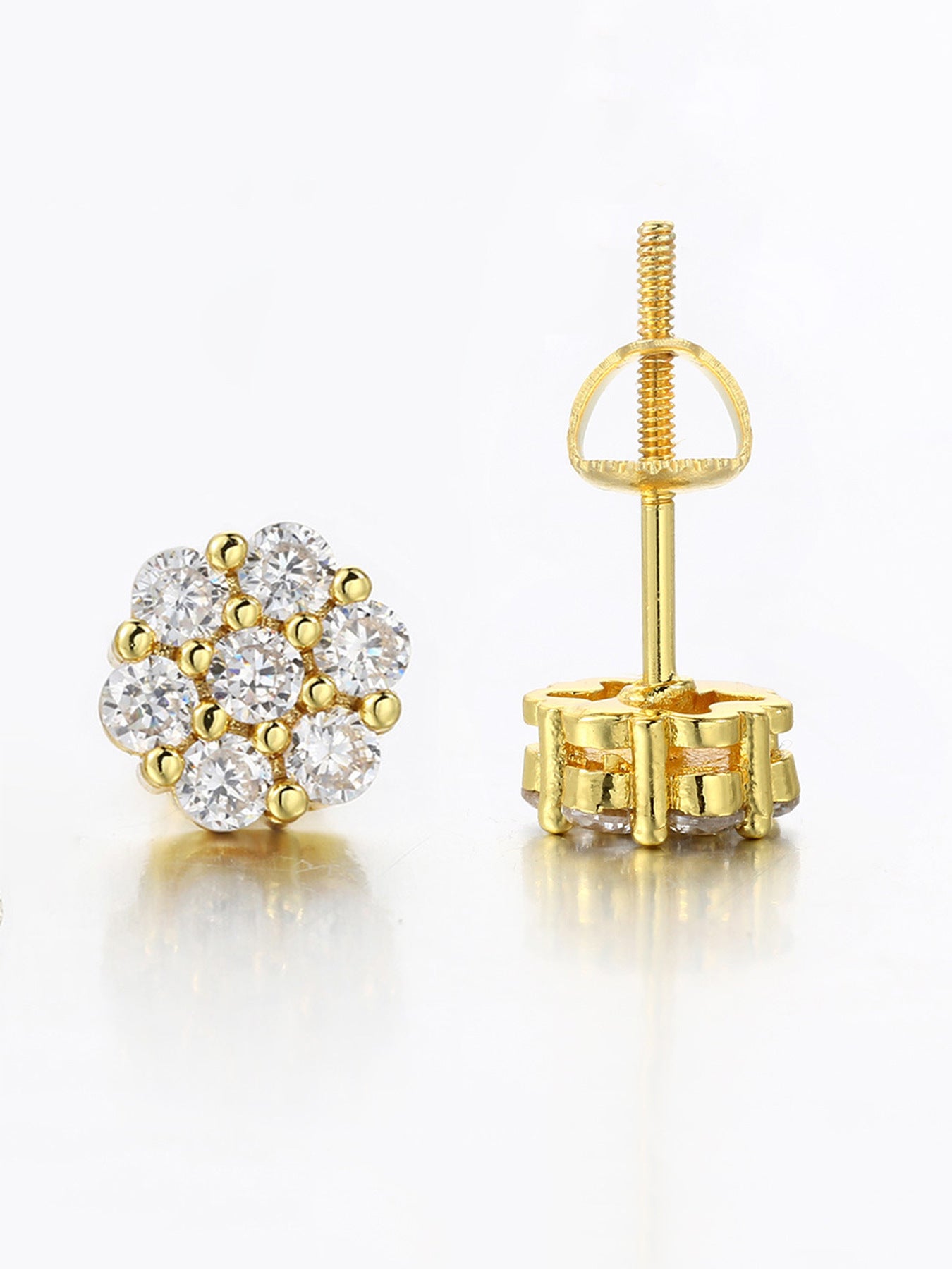 Micro Inlaid Zircon Gold Plated Popular Rings