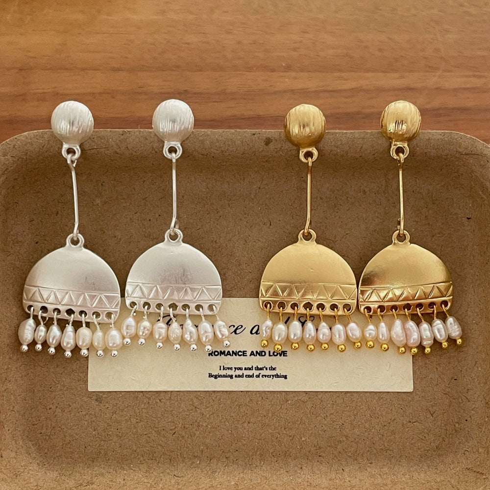 Geometric Fashion High Sense Chinese Unique Graceful Personality Irregular Earrings