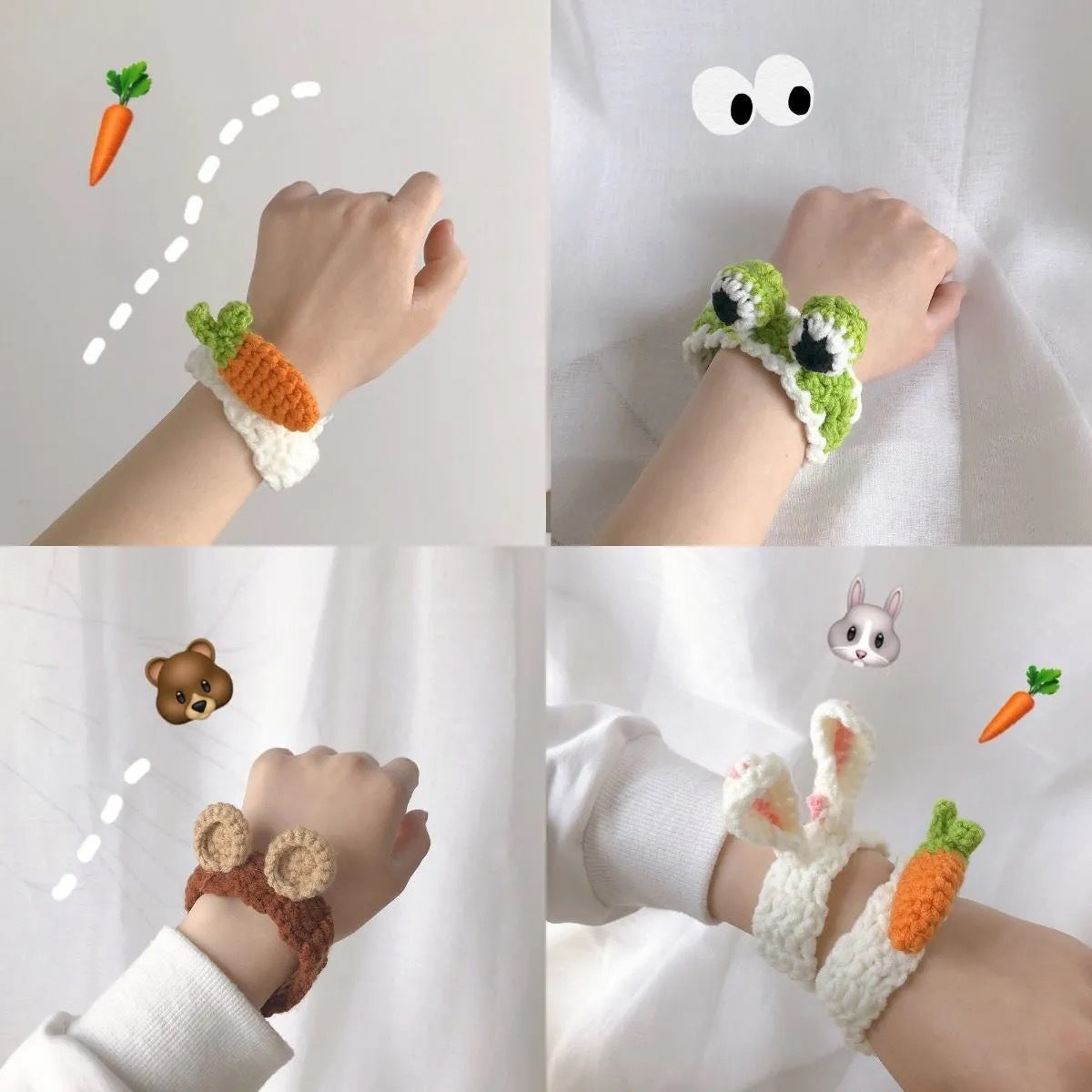 Bear Wool Hand-woven Cute Rabbit Ear Couple Bracelets