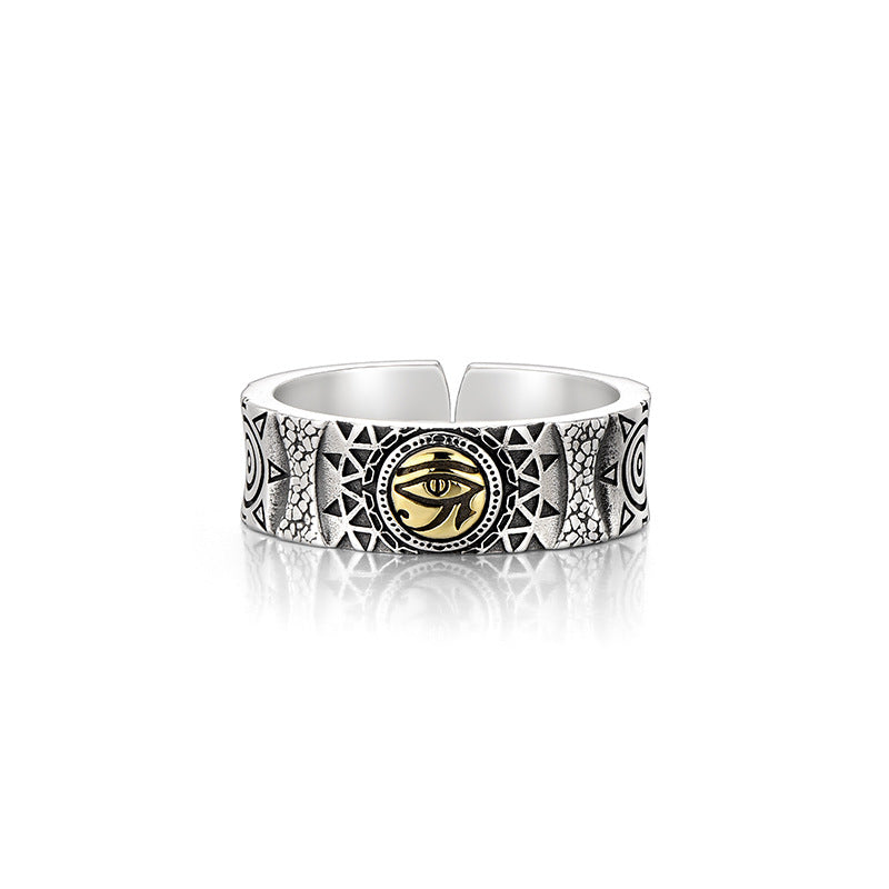 Men's Horus Eye Marcasite Trendy Fashion Retro Rings