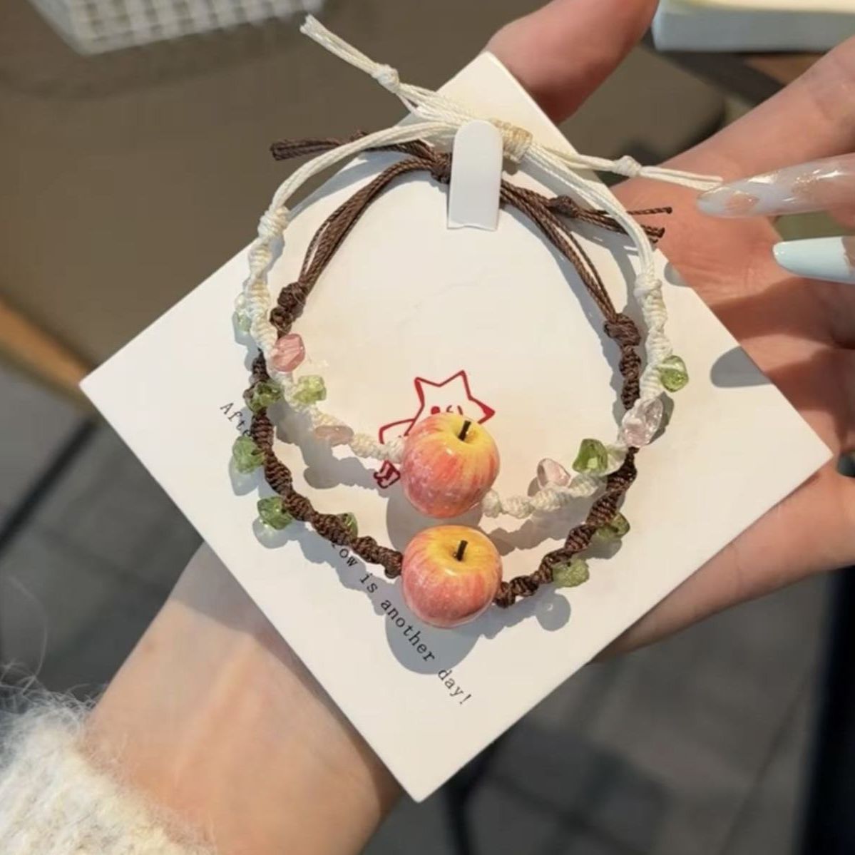 Woven Hand-knitted Rope Sweet Niche Finished Girlfriends Adjustable Carrying Bracelet