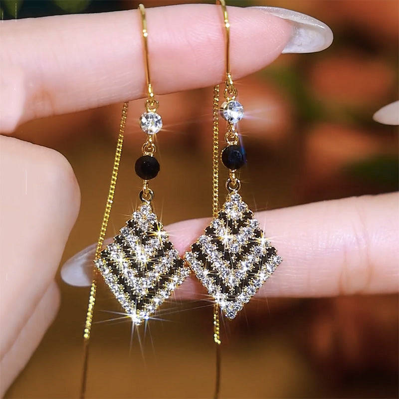 Women's Tassel Fashionable Simple Snowflake Leaves Slim Ear Line