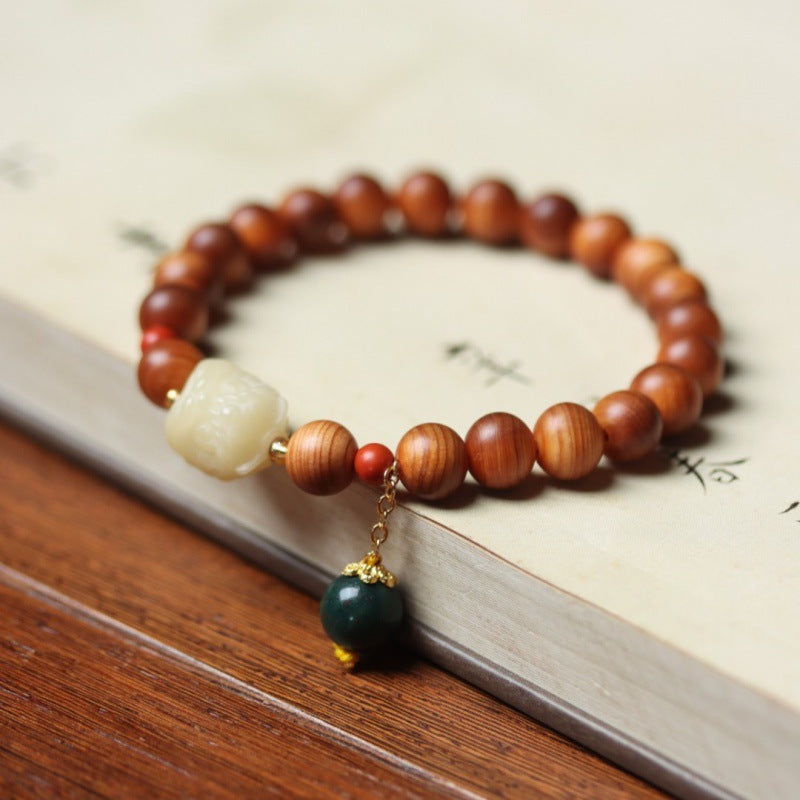 Women's & Men's Material Thuja Rosary Boxwood Lotus Seedpod Buddha Bracelet