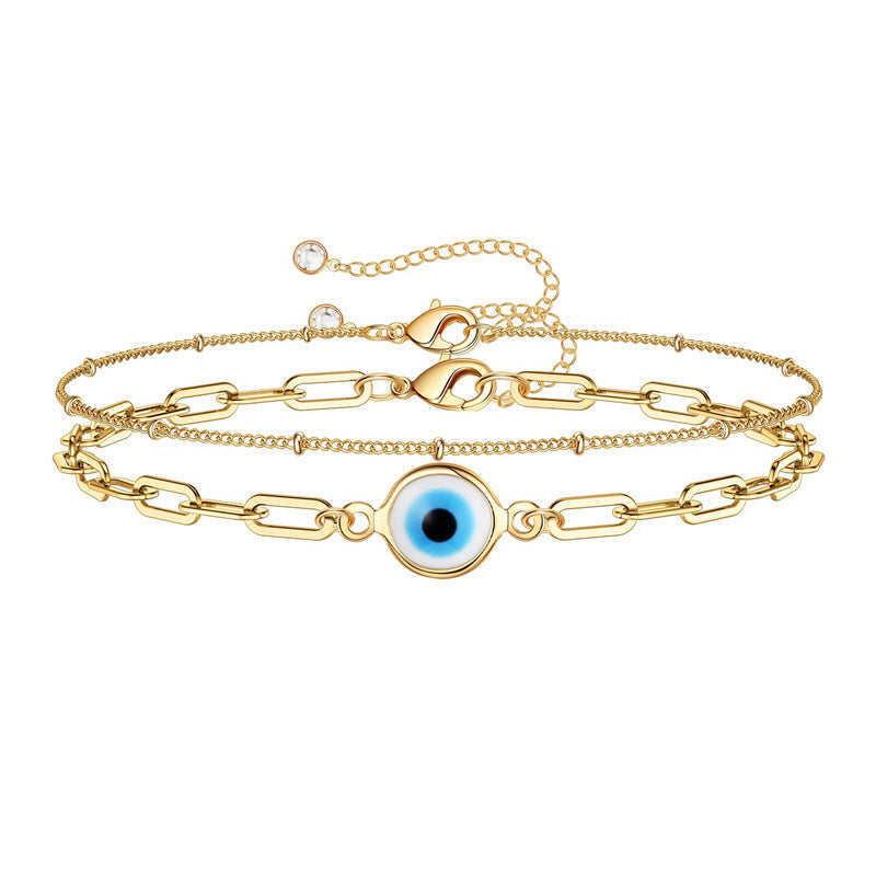 Turkish Devil's Eye Fashion Stainless Steel Blue Bracelets