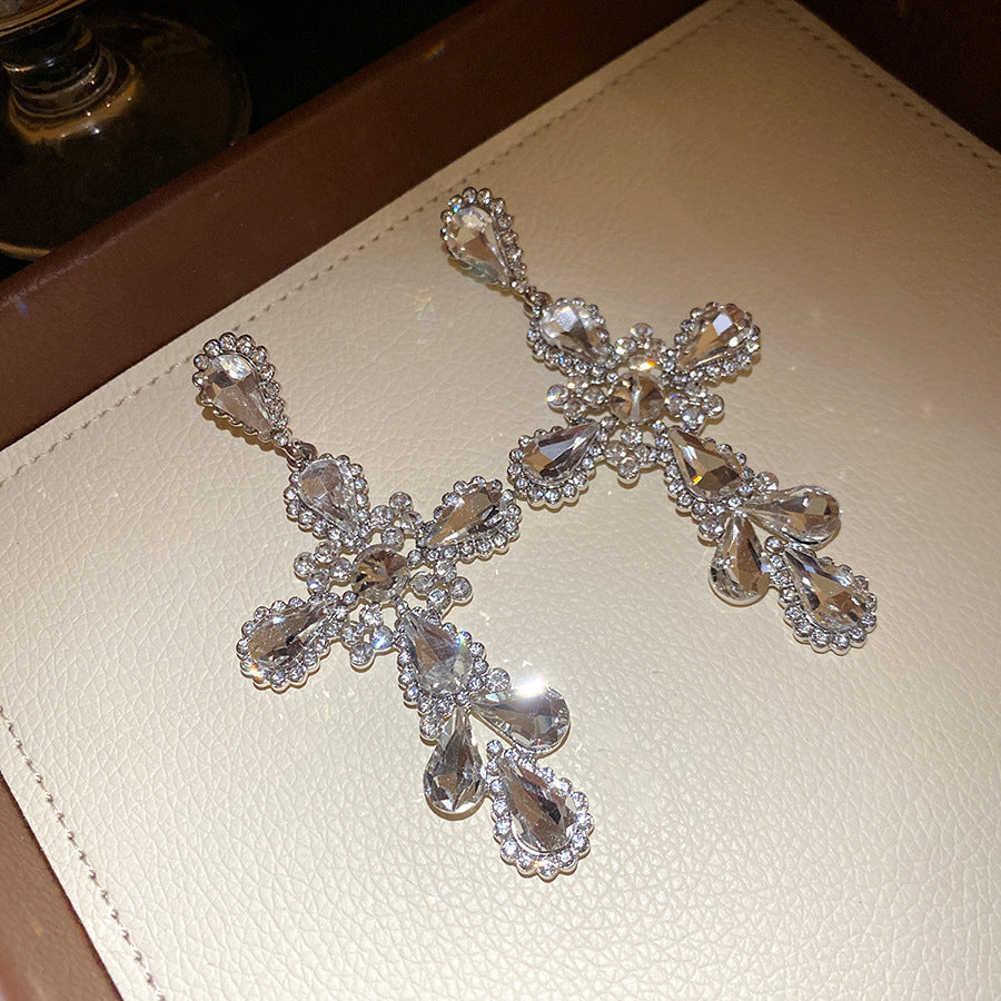Women's Sier Diamond Tassel Light Luxury High-grade Simple Rings