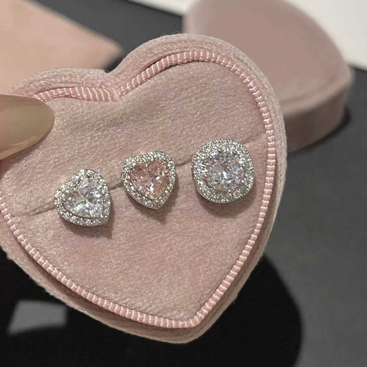 Affordable Luxury Style Crystal Love Heart Personalized Fashionable Rings