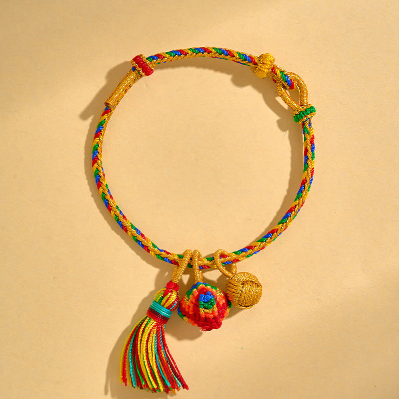 Children's Dragon Boat Festival Colorful Rope Hand-woven Small Bracelets
