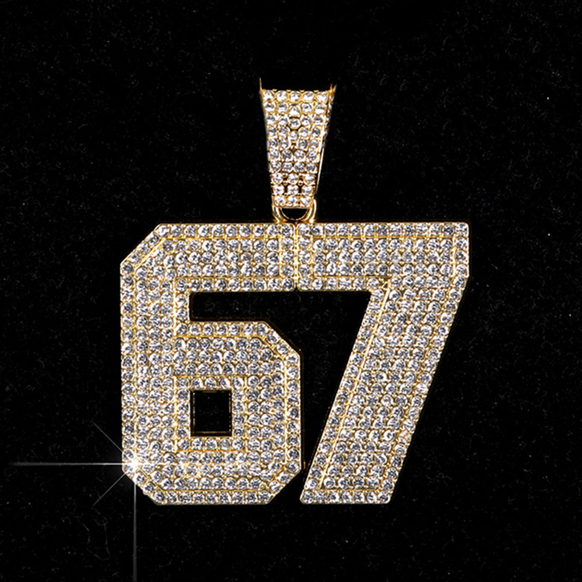 Hip Hop Cool Alloy Diamond Cuban Link Chain Necklaces