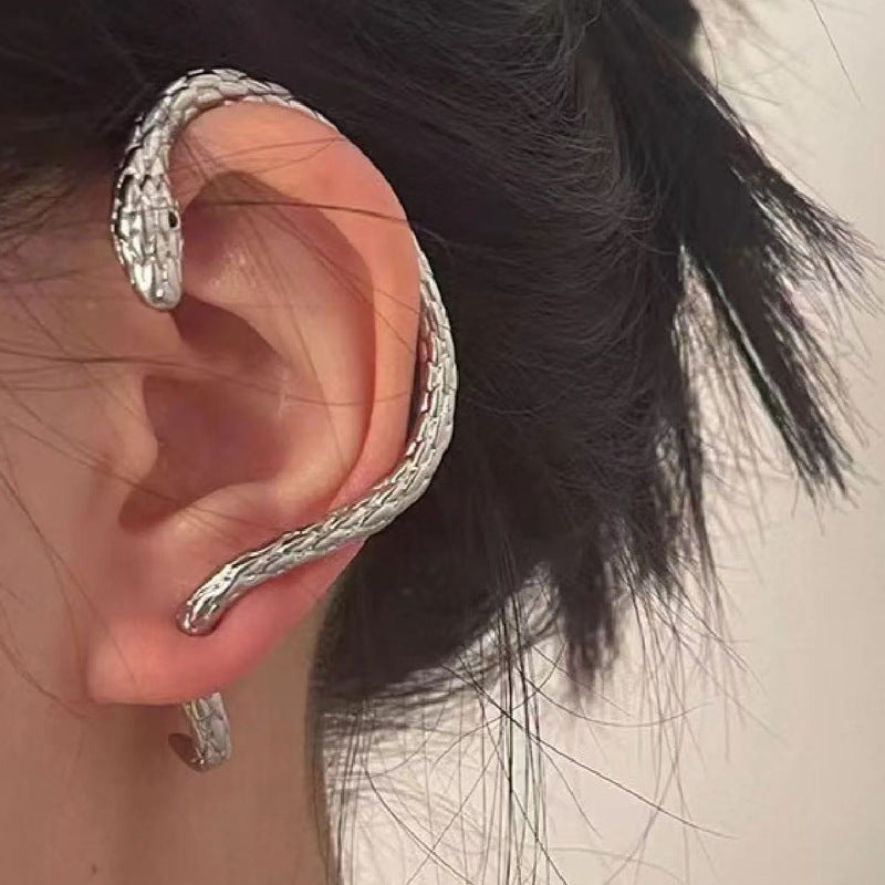 Punk Snake Metal Sier Cold Style Niche For Ear Line