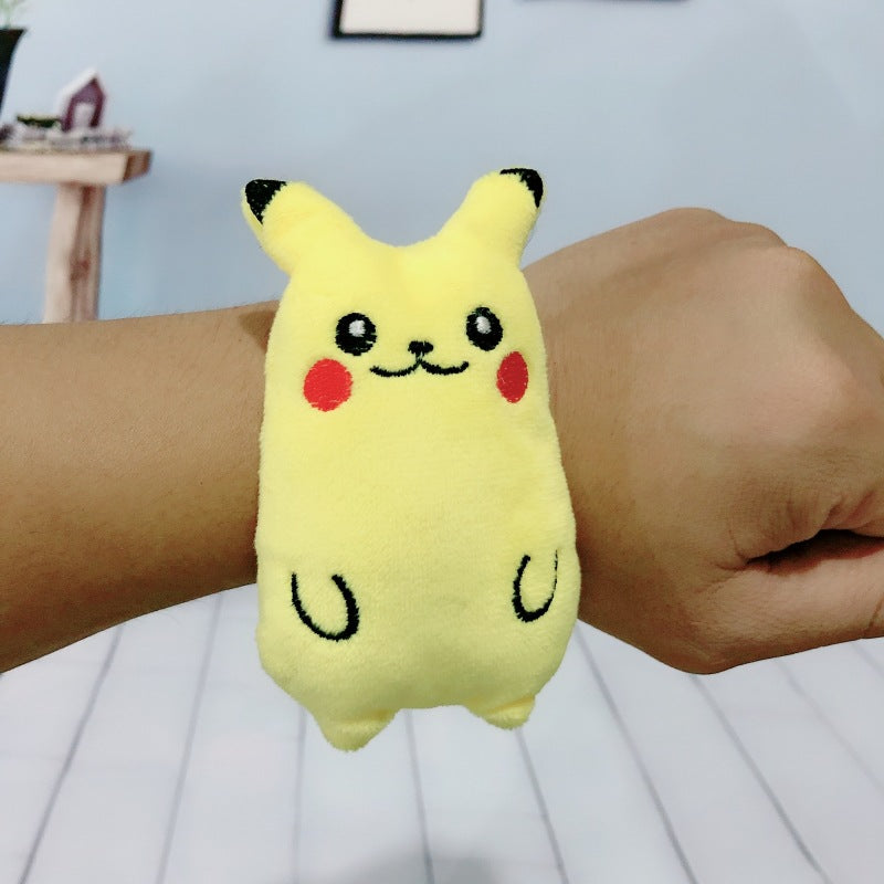 Children's Plush Cartoon Pop Cute Sun Flower Couple Female Dinosaur Slap Bracelet