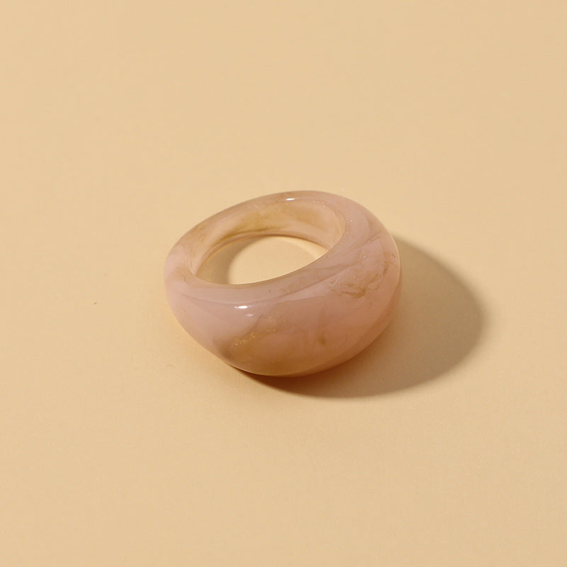 Charming Elegant Resin Retro Mori Style Rings