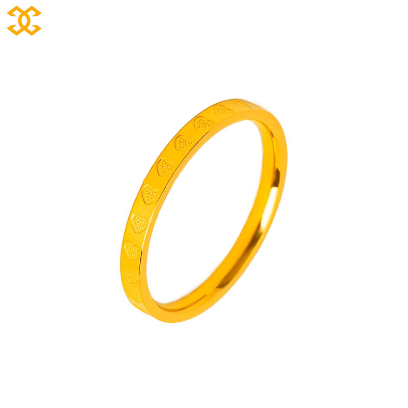 Women's Luxury Titanium Steel Design Sense Niche Hip Rings