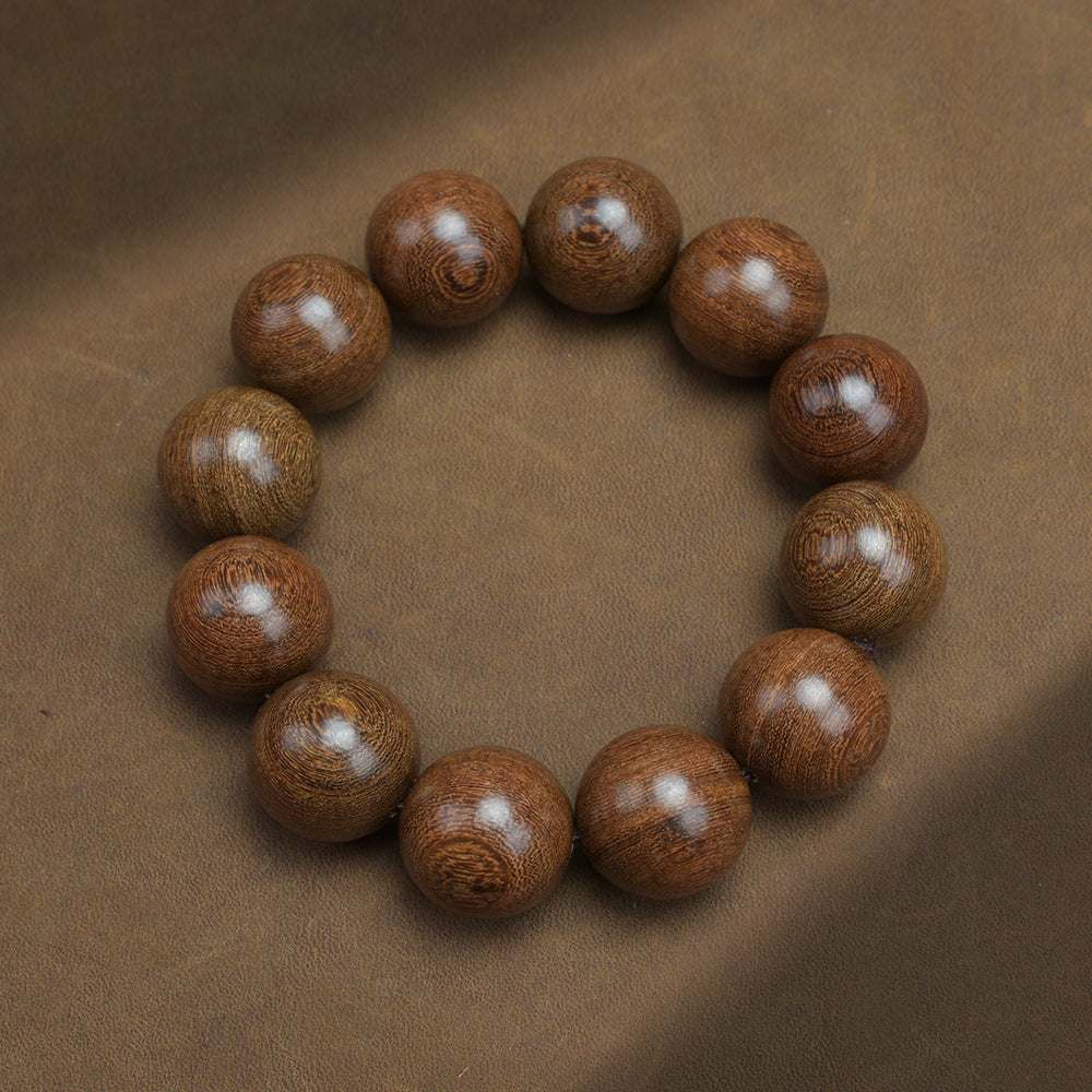 Men's Loose Round Beads Pieces Prayer Silkwood Bracelets
