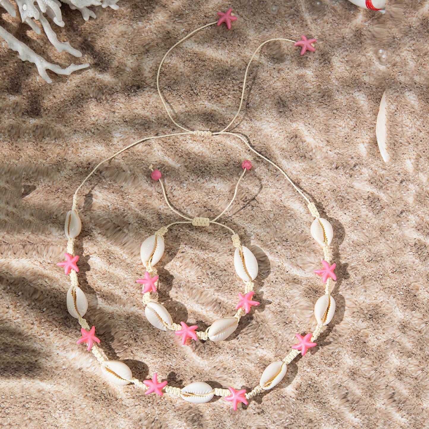 Holiday Ocean Style Cartoon Shell Design Starfish Necklaces