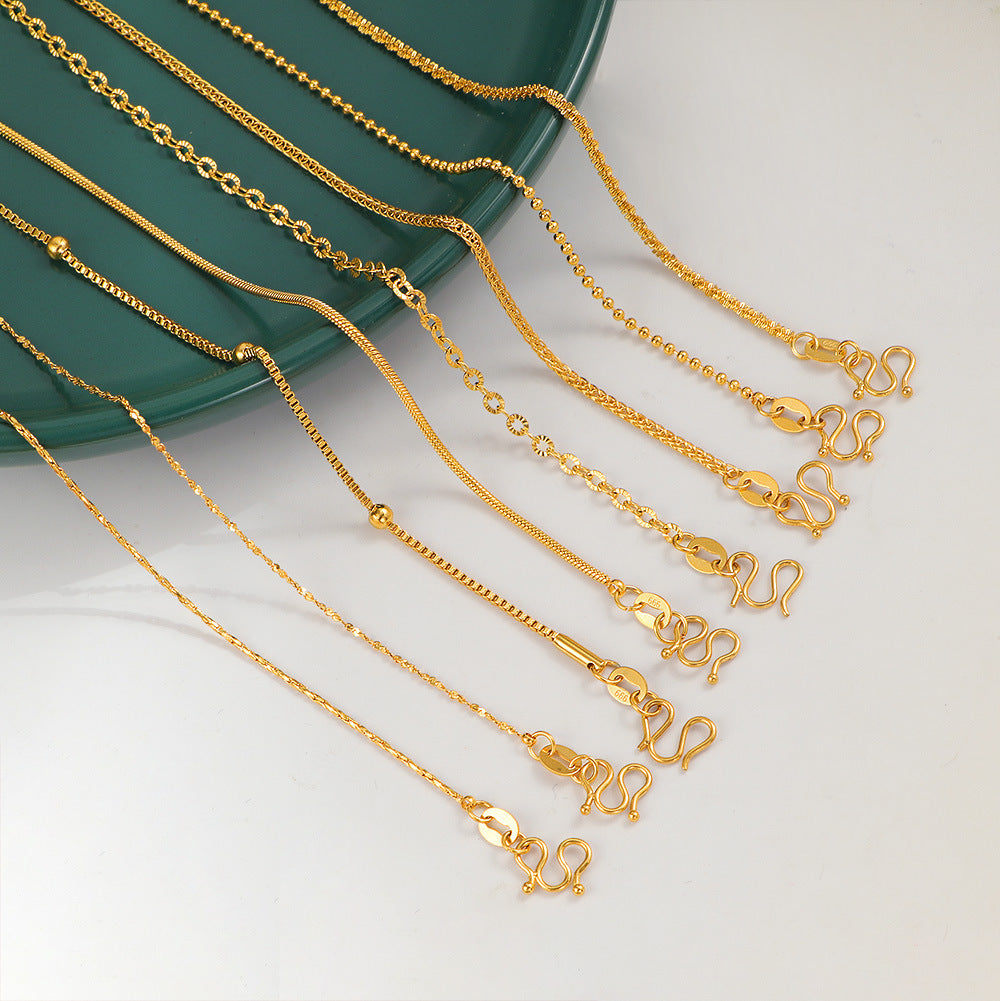 No Fading Buckle Snake Bones Chain Female Simple Commute Choker Necklaces