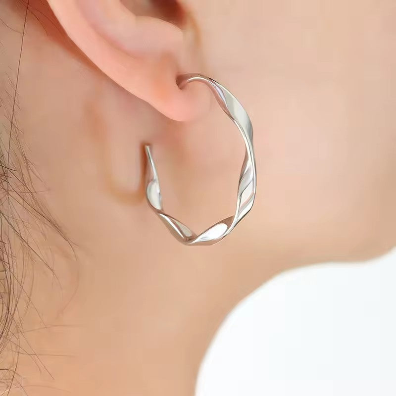 Women's Unique No Color Fading Titanium Steel Earrings