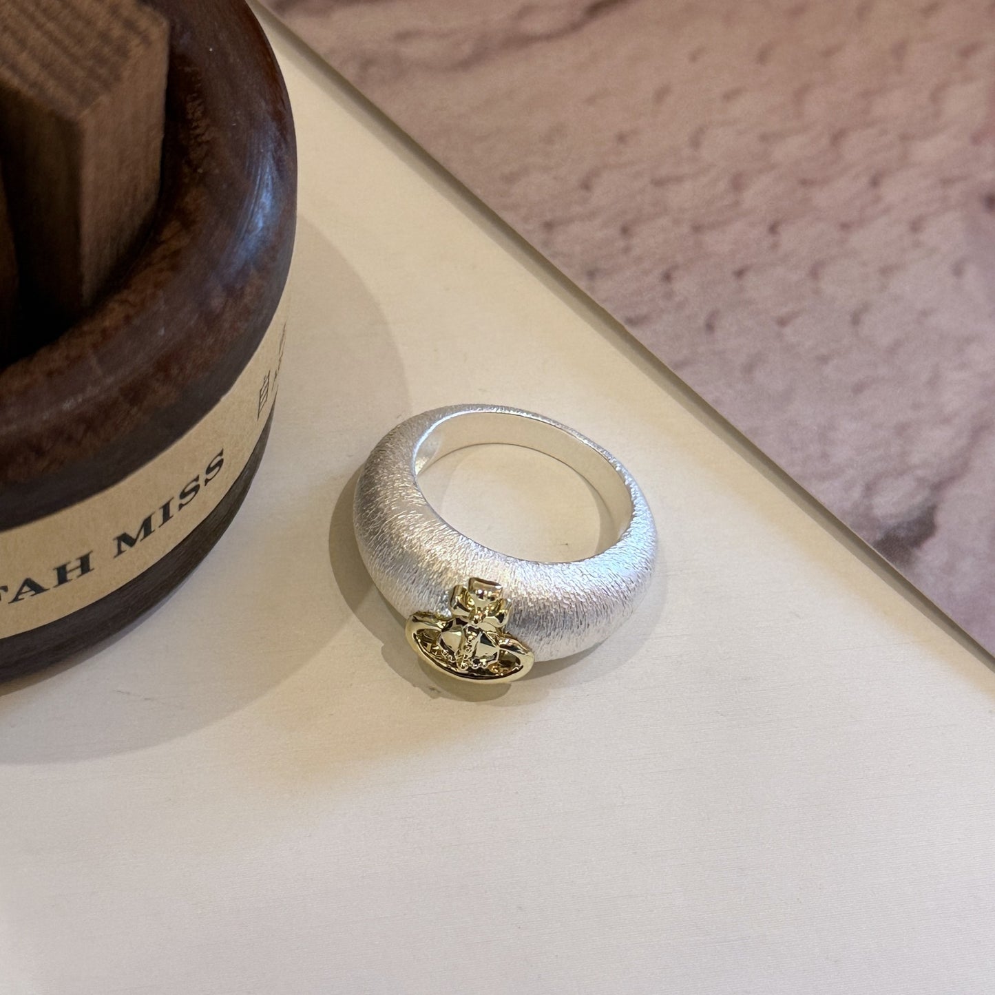 Luxury Saturn Design Open Titanium Steel Rings