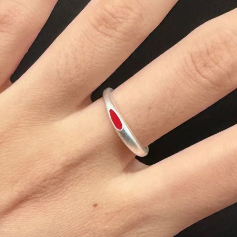 Simple Good-looking Frosted Bath High-grade Sense Ring