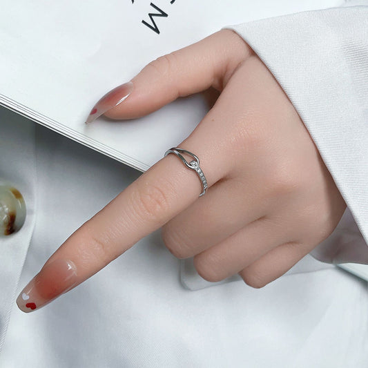 Water Drop Hollow Out Titanium Steel No Rings