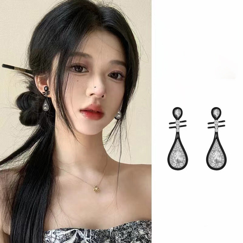 Women's Shaped National Fashion Stylish Water Drop Butterfly Earrings