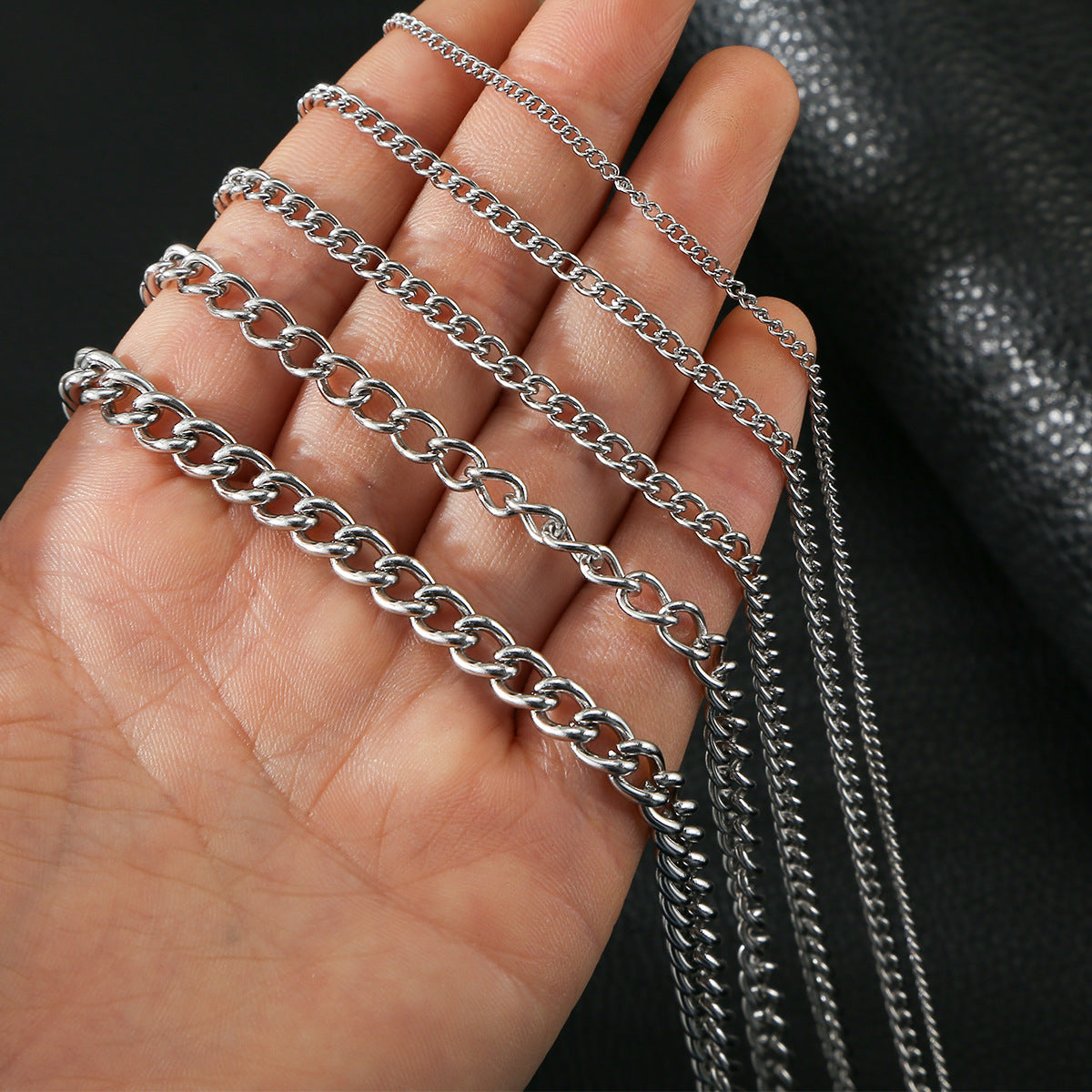 Stainless Steel Side Personality Simple Choker Necklaces