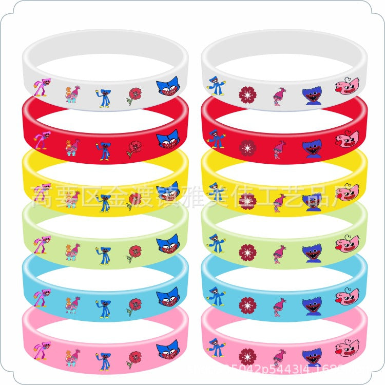 Cartoon Silicone Anime Surrounding The Game Wrist Bracelets