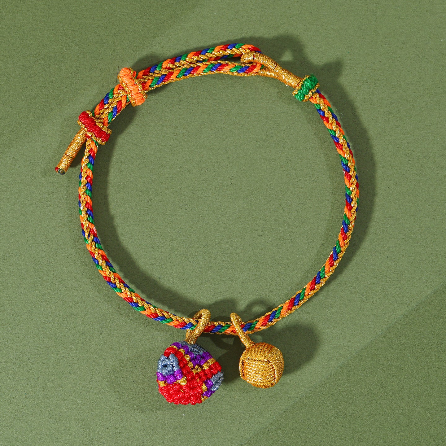 Festival Colorful Rope Ethnic Style Hand-woven Adult Small Sachet Carrying Bracelet
