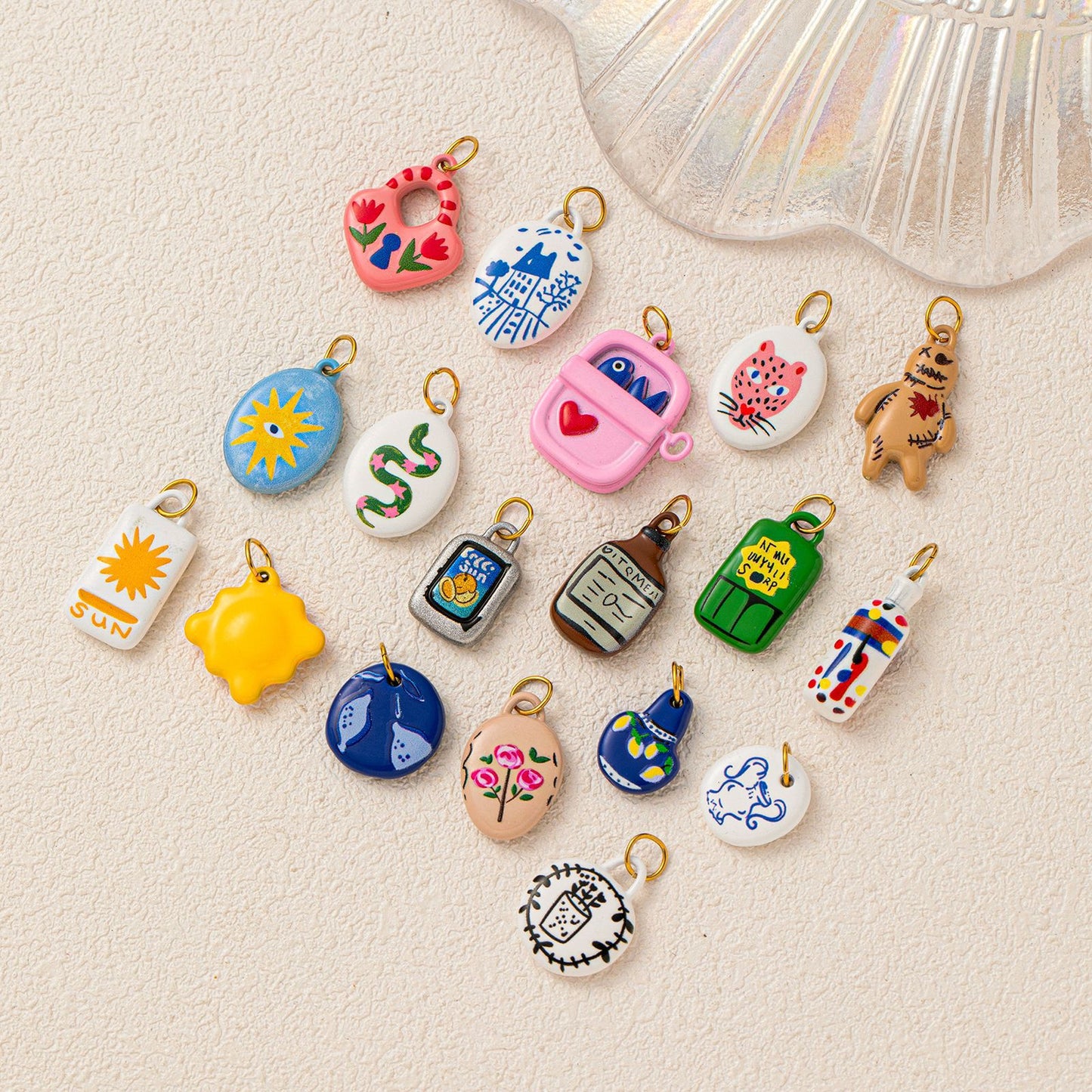 Women's Steel Strawberry Jam Parts Vacuum Pendants