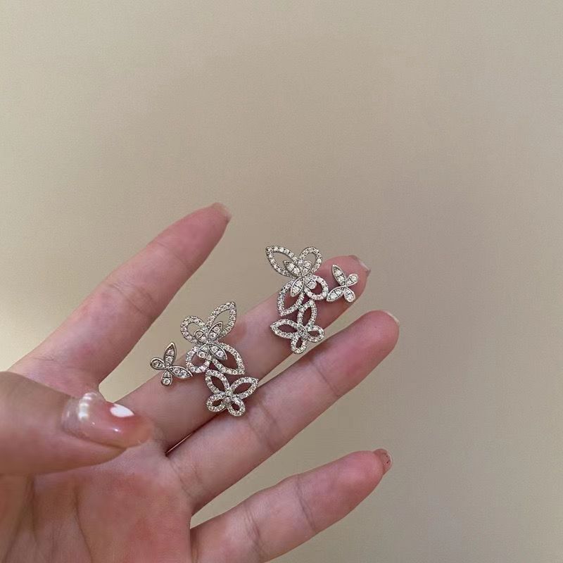 Zircon Butterfly Design Temperament Wild Fashion Mini Stud Earrings